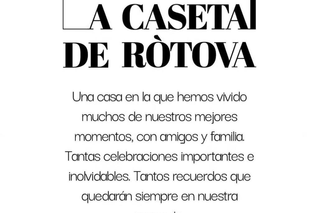 La Caseta De Rotova - Casa Rural Para Desconectar Exteriör bild